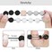 Weixiltc Silicone Beaded Keychain Wristlet with Tassel for Women Black