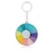 FunBoat What To Eat Wheel Spinning Keychain Cute Mood Key Chains Aesthetic Charm Gift for Women Men