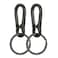 Wikavanli Metal Keychains Keyring Key Chain Ring Clip Holder Organizer for Home Car Keys Key Finder Women Men 2 Black