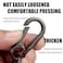 Wikavanli Metal Keychains Keyring Key Chain Ring Clip Holder Organizer for Home Car Keys Key Finder Women Men 2 Black