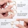 Wikavanli Metal Keychains Keyring Key Chain Ring Clip Holder Organizer for Home Car Keys Key Finder Women Men 2 Gold