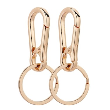 Wikavanli Metal Keychains Keyring Key Chain Ring Clip Holder Organizer for Home Car Keys Key Finder Women Men 2 Gold