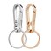 Wikavanli Metal Keychains Keyring Key Chain Ring Clip Holder Organizer for Home Car Keys Key Finder Women Men 2 Gold Silver