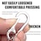Wikavanli Metal Keychains Keyring Key Chain Ring Clip Holder Organizer for Home Car Keys Key Finder Women Men 2 Silver