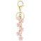 XGALBLA Light Pink Cute Initial Letter M Keychain for Women Flower Bag Charms Letter Keyring Purse Bag AccessoriesLight Pink M