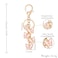 XGALBLA Pink Cute Initial Letter A Keychain for Women Butterfly Bag Charms Acrylic Crystal Butterfly Letter Keyring Purse Bag Accessories