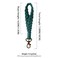 XGALBLA Soft Macrame Keychain Boho Handmade Wristlet Bracelet Keychain Country style Wrist Lanyard Handmade Weave Exquisite Holder for WomenGreen