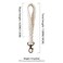 XGALBLA Soft Macrame Keychain Boho Handmade Wristlet Bracelet Keychain Country style Wrist Lanyard Handmade Weave Exquisite Holder for WomenWhite