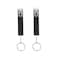 XIANGXING Newest Upgraded 2 Pack Credit Card Puller Cute Debit Bank Card Grabber for Long Nails ATM Keychain Women with Plastic Clip BlackBlack