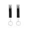XIANGXING Newest Upgraded 2 Pack Credit Card Puller Cute Debit Bank Card Grabber for Long Nails ATM Keychain Women with Plastic Clip BlackBlack
