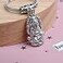 Ximimark 3 pcs Ganesha keychain sacred elephant lord of success Buddha key ring key holder