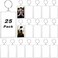 Yaomiao Acrylic Photo Frame Keychain Holder Photo Picture Insert Blank Keyring for DIY Craft
