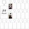 Yaomiao Acrylic Photo Frame Keychain Holder Photo Picture Insert Blank Keyring for DIY Craft