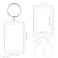 Yaomiao Acrylic Photo Frame Keychain Holder Photo Picture Insert Blank Keyring for DIY Craft15 Pieces2 x 3 Inch