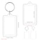 Yaomiao Acrylic Photo Frame Keychain Holder Photo Picture Insert Blank Keyring for DIY Craft15 Pieces2 x 3 Inch
