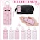 Yeyeplum 12 Pcs Lipstick Holder Keychain Bulk Cute Pocket Lip Balm Holder Keychain Backpack Purse Accessories for Women Lip Gloss Sleeve Pouch 6 StylePink Bow