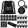 Yinkin 36 Pcs Employee Appreciation Gift for Coworker 2026 Thank You Gifts Bulk Team Staff Keychain with Drawstring BagsBlack