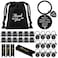 Yinkin 36 Pcs Employee Appreciation Gift for Coworker 2026 Thank You Gifts Bulk Team Staff Keychain with Drawstring BagsBlack