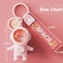YOU WIZV Astronaut Keychain Cute Kawaii Anime Cool Keychains for Backpacks Space Keychains with Sunset Light for Women Men Boys GirlsPink
