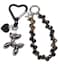 YOU WIZV Black Balloon Dog Keychain Cute Women Key Chain Accessories Aesthetic Charms for Purse Bag Handbag Backpack