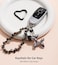 YOU WIZV Black Balloon Dog Keychain Cute Women Key Chain Accessories Aesthetic Charms for Purse Bag Handbag Backpack