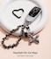 YOU WIZV Black Balloon Dog Keychain Cute Women Key Chain Accessories Aesthetic Charms for Purse Bag Handbag Backpack