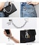 YOU WIZV Black Balloon Dog Keychain Cute Women Key Chain Accessories Aesthetic Charms for Purse Bag Handbag Backpack