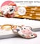 YOU WIZV Cute Airtag Keychain Off White Leather Anime Cow Keychain Bag Charm with Tassel Keychains Accessories Cute Backpack Keychains for WomenGirlsBoys