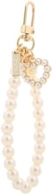 YSSZAM Gold Womens Imitation Pearl Chain Key Chain Backpack Key Pendant Accessories Key Ring Charm GiftsLove Heart Womens Keyrings and Keychains