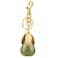 ZACAGO Pear Bag Charm for Women Keychain Purse Accessory with Cute Fruit Design Handbag Decoration and Key Chain Resin Gold Red Pear