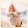 Zitokin Cute Bunny Plush Keychain Mini Rabbit Bag Charms 35 Inch Purse Charms for Handbag Backpack Pendant Gift for Women Gray Pink