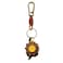 ZOUITY Leather Leaf Fruit Keychain Retro AccessoriesCute Keychains for Women Wallet BagPurse Keyring HolderWomens Key Organizer and Keychains Pendant CharmsBrown Daisy