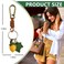 ZOUITY Leather Leaf Fruit Keychain Retro AccessoriesCute Keychains for Women Wallet BagPurse Keyring HolderWomens Key Organizer and Keychains Pendant CharmsLemon