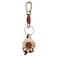 ZOUITY Leather Leaf Fruit Keychain Retro AccessoriesCute Keychains for Women Wallet BagPurse Keyring HolderWomens Key Organizer and Keychains Pendant CharmsPink Daisy