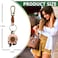 ZOUITY Leather Leaf Fruit Keychain Retro AccessoriesCute Keychains for Women Wallet BagPurse Keyring HolderWomens Key Organizer and Keychains Pendant CharmsPink Daisy