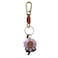 ZOUITY Leather Leaf Fruit Keychain Retro AccessoriesCute Keychains for Women Wallet BagPurse Keyring HolderWomens Key Organizer and Keychains Pendant CharmsPurple Daisy