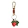 ZOUITY Leather Leaf Fruit Keychain Retro AccessoriesCute Keychains for Women Wallet BagPurse Keyring HolderWomens Key Organizer and Keychains Pendant CharmsStrawberry