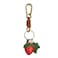 ZOUITY Leather Leaf Fruit Keychain Retro AccessoriesCute Keychains for Women Wallet BagPurse Keyring HolderWomens Key Organizer and Keychains Pendant CharmsStrawberry