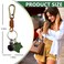 ZOUITY woodiness Leaf Fruit Keychain Retro AccessoriesCute Keychains for Women Wallet BagPurse Keyring HolderWomens Key Organizer and Keychains Pendant Charms