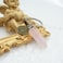 ZUOPIPI Zodiac Crystal Stone Keychain Natural Rose StoneRed AgateAventurine Healing Crystal Keychain Cancer