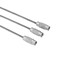 Oumefar Cable Key Chain Cable Loop Rings Wire Key Rope Wire Keychains Luggage Tag Flashlight