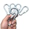 ESKONI 5 Pc 45 Big Heavy Duty 750LBS Stainless Steel Non Rust Spring Snap Keychain Clip Hook Carabiner Screw Lock Key Ring Hook with Spring Loaded GateOutdoor Camping Traveling Hiking etc