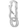 Idakekiy Stylish Carabiner Keychain Zinc Alloy Key Chain Bottle Opener Silver