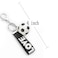Keele football keychain for boys team sport for kids soccer key ring for men Black