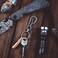 KeyUnity KM01 Titanium EDC Keychain Clip with Bottle Opener Quick Release Carabiner Key Ring Holder for Men KM01 Sandblasted