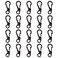 Mini Skater 20Pcs Spring Backpack Clasps for Camping Black
