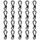 Mini Skater 20Pcs Spring Backpack Clasps for Camping Black