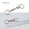 ShineIn Quick Release Keychain for Backpack Detachable Small Key Ring Pull Apart Key Chain for Car Keys Set of 5