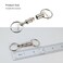 ShineIn Quick Release Keychain for Backpack Detachable Small Key Ring Pull Apart Key Chain for Car Keys Set of 5