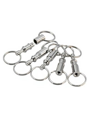 ShineIn Quick Release Keychain for Backpack Detachable Small Key Ring Pull Apart Key Chain for Car Keys Set of 5